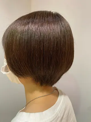 カラー なみまきパーマ/ボブ パーマ🌼杉田 萌恵のヘアスタイル