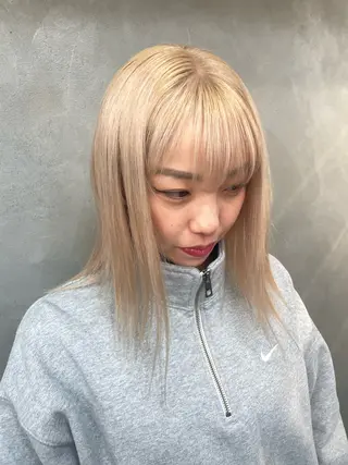 セミロング カラー TNB TOKYO所属・エクステ/コーンロウ KURUMI⛓️🔥のヘアスタイル