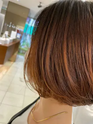 ミディアム カラー ヘアアレンジ 【Sweep】おじま のぞみのヘアスタイル