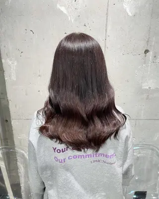 ミディアム カラー ベージュカラー💖 やすひろのヘアスタイル