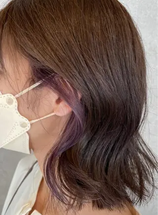 カラー フェニーチェ高崎所属・鶴谷 麻衣のヘアスタイル