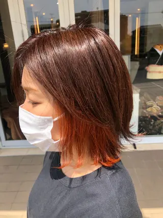 ミディアム カラー 🌙似合わせ🐈‍⬛ ケア✨又吉のヘアスタイル