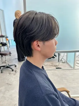 メンズ かのん/縮毛矯正 /韓国風/毛流れのヘアスタイル