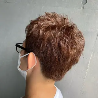 ショート カラー メンズ インナーカラー指名 No.1菊池柊真のヘアスタイル