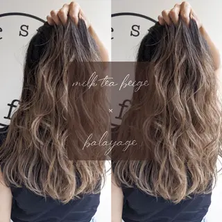 ロング カラー 川越 輝梨奈のヘアスタイル