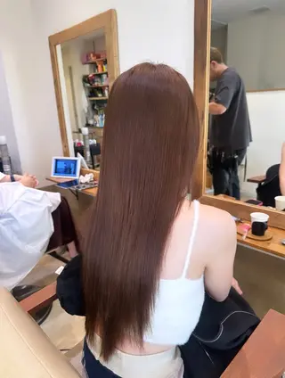 ロング カラー ブリーチなしカラー RURI🩵のヘアスタイル