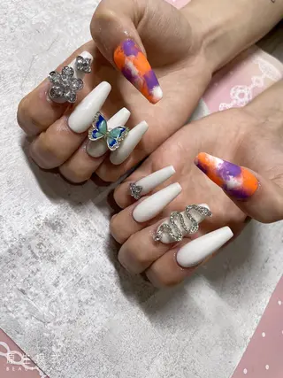 ロング ネイル 《LB》ラブリエ Nail&eyeのマツエク・マツパデザイン