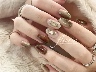 ネイル フルリール 【プライベートサロンのネイルデザイン