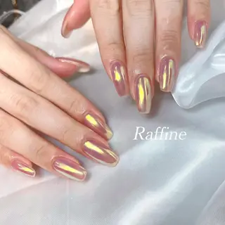 ネイル RAFFINE 月🦋🩵のネイルデザイン