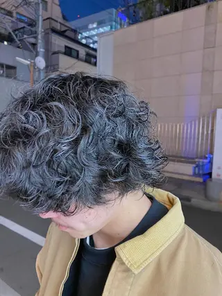 セミロング カラー パーマ ヘアアレンジ メンズ 🍀髪質改善 ケアカラーrootsのヘアスタイル