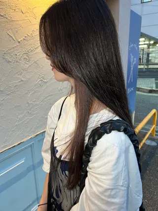 ロング カラー ヘアアレンジ chacha blanc元山のヘアスタイル