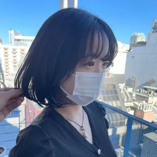 ミディアム カラー ヘアアレンジ salowin新宿East3階所属・艶美髪/髪質改善 /縮毛矯正/木元渓太のヘアスタイル