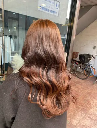 セミロング カラー 西田辺/ タカスナオヤのヘアスタイル