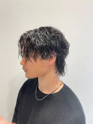 パーマ メンズ 無料ショートモデル 募集中❗️秋山ひらいのヘアスタイル