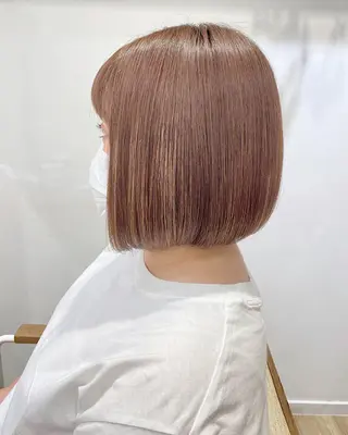 ミディアム 石山 /切りっぱなしボブのヘアスタイル