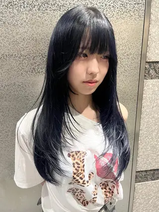 セミロング カラー 尾崎隼大 レイヤー/韓国ヘアのヘアスタイル