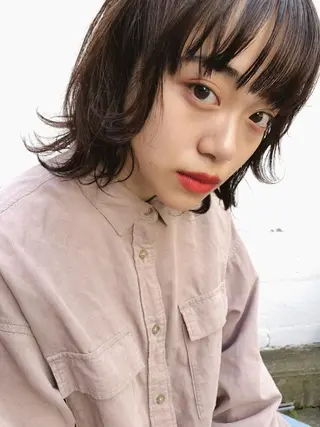 ミディアム カラー ツヤ美髪💐 髪質改善/高山愛来のヘアスタイル