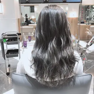 セミロング カラー ボブ/ハイトーン 立川loose 下田のヘアスタイル