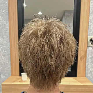 メンズ 最新ケアカラー 髪質改善YUTOのヘアスタイル