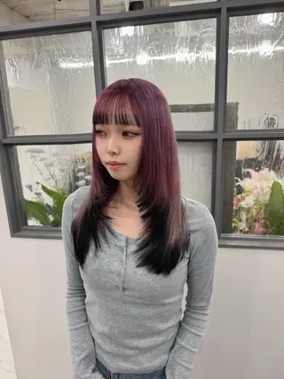 ロング レイヤー・ブリーチ kiyotoshiのヘアスタイル