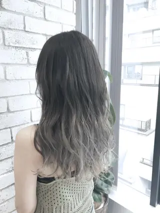 ロング カラー パーマ ヘアアレンジ メンズ キッズ ネイル マツエク・マツパ バレイヤージュ/ 髪質改善/渡邉悟🌱のヘアスタイル