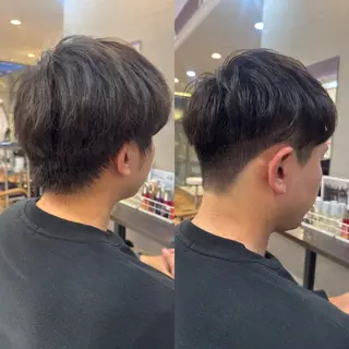 メンズ 頭から整える美容師 松田のヘアスタイル