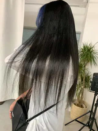 ロング カラー パーマ ヘアアレンジ メンズ キッズ ネイル マツエク・マツパ 架空〜KAQU〜所属・【clan】 NOGAMIのヘアスタイル