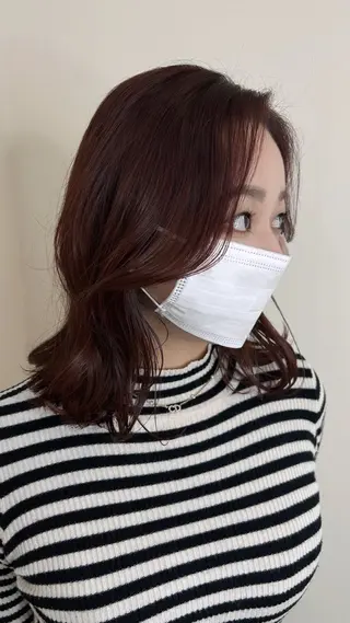 セミロング 小澤 一稀のヘアスタイル