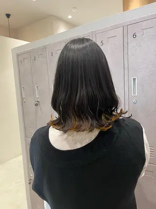 カラー 福島 果音のヘアスタイル