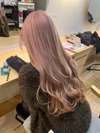 ロング 松下 颯のヘアスタイル