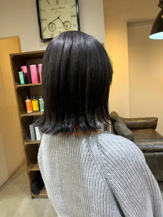 カラー 中津/梅田/波巻き /髪質改善/愛芽のヘアスタイル