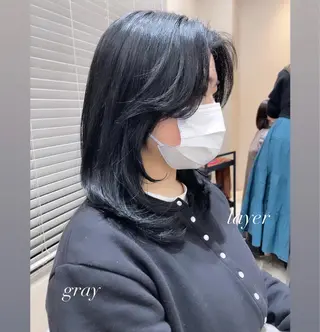 ミディアム YUKI / レイヤーカット🤍のヘアスタイル