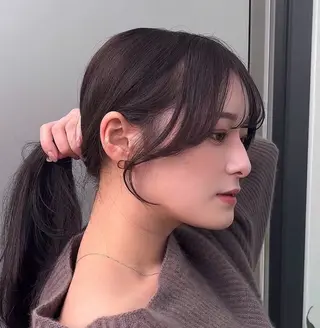 セミロング カラー 🌫️大人韓国ヘア 🌫️naoyaのヘアスタイル