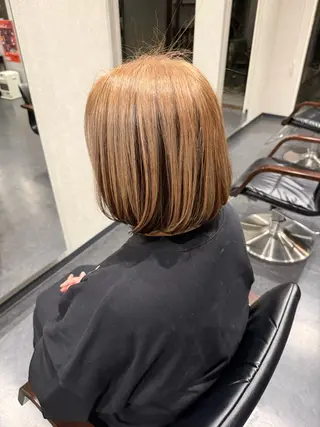 ミディアム 髪質改善⚡️カラー 🍀武久 誠🍀のヘアスタイル