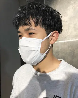 ヘアアレンジ メンズ ainico+所属・メンズ特化✂️栗原 侑也のヘアスタイル