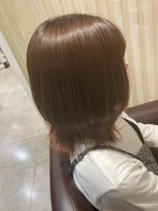 ミディアム 髪質改善/透明感 カラー/内藤有須加のヘアスタイル