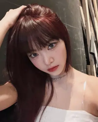 ロング カラー 💖大人韓国ヘア💖 韓国艶カラー【銀座】のヘアスタイル