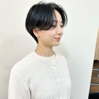 ショート カラー lab.by ioe中崎店所属・中北篤志 ショートボブのヘアスタイル
