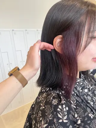 ミディアム カラー SALOWIN京都河原町suite店所属・うる艶カラー／ 髪質改善／arisaのヘアスタイル