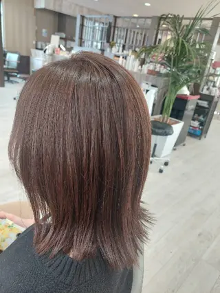 ミディアム カラー 横手 美奈のヘアスタイル