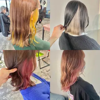 ミディアム カラー La fith hair ray所属・メンズ/パーマ/ ブリーチ/KAITOのヘアスタイル