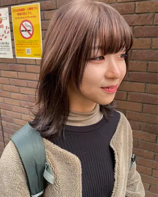 ミディアム カラー センスをお届けします 大谷将生INFPのヘアスタイル