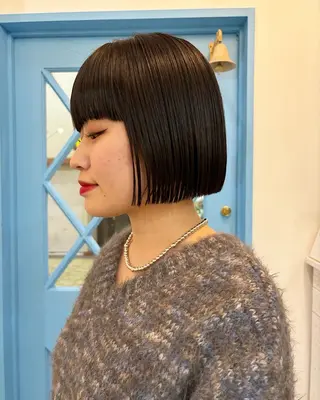 ショート ボブ／ミニボブ／ akaneのヘアスタイル
