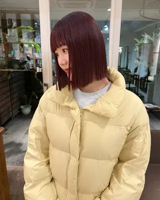 ミディアム カラー KNACK 天王寺美容室のヘアスタイル