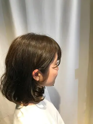 ミディアム カラー 小杉輝/ショート /艶カラー✨のヘアスタイル