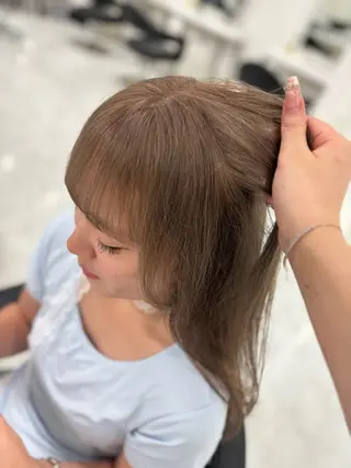 ロング まろっと艶感ブラウン ベージュ🤍まなかのヘアスタイル