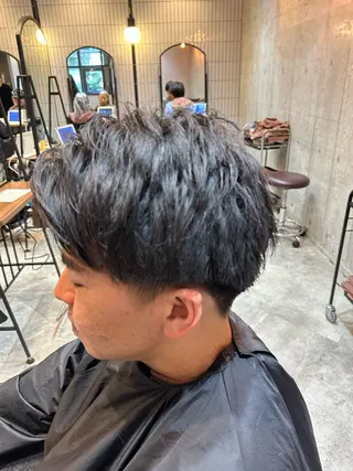 メンズ 竹川菜海 /縮毛矯正/艶カラーのヘアスタイル