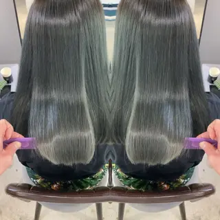 ミディアム 新井 広樹のヘアスタイル