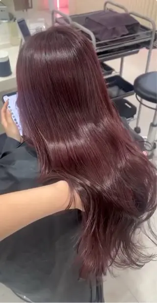 カラー girlな暖色ヘア 🪽🫧ハルナ🎀のヘアスタイル