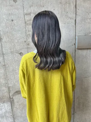 ミディアム ハイトーンNo.1✨ パーマ✨イマイタツヤのヘアスタイル